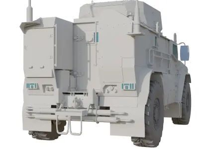 Typhoon VDV Russian Armored Transport With Full Interior Low-poly 3D model