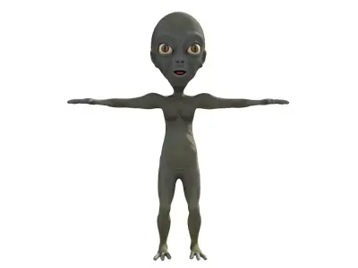 Alien Creature 3D model 6