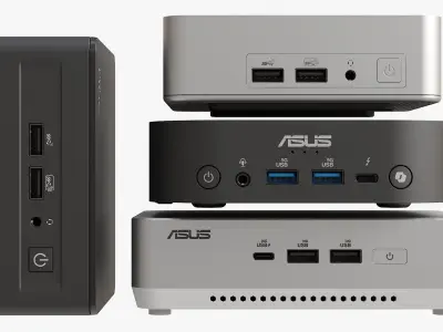 4 NUC PC Collection 3D model