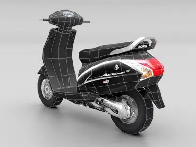 Activa 3G Low-poly 3D model