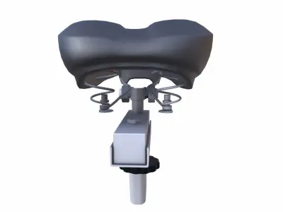 Bicycle Seat Low-poly 3D model 6