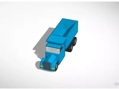 2016 Kenworth W800 Dump truck 3D model