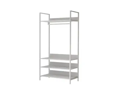 Rail Wardrobe Free 3D model