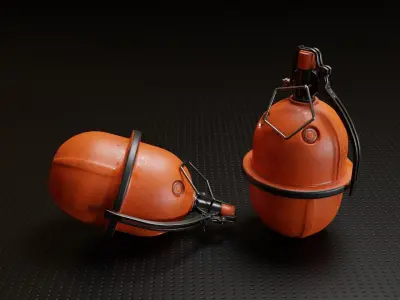 Hand Grenade v4 3D model