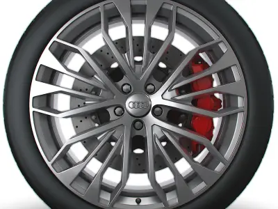 Audi R8 RS wheel 3D model