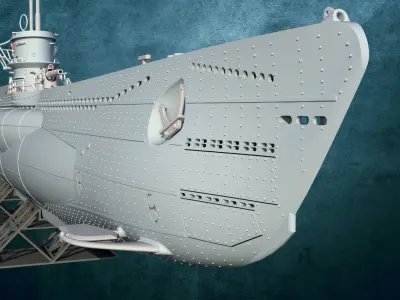 U-Boot TYP VII D 3D print model