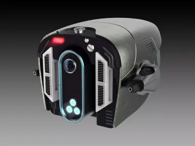Sci-Fi FUTURISTIC DRONE Low-poly 3D model