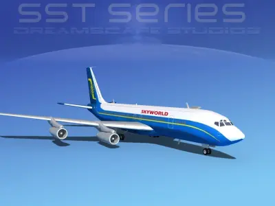 Boeing 707-320 SS Skyworld 3D model