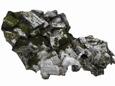 Ancient Ruin Low-poly 3D model