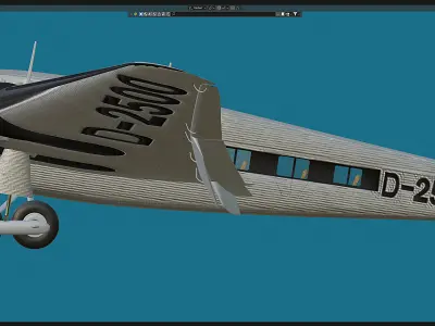 G-38 German airliner Free 3D model