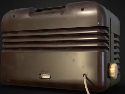 1950 Bush DAC10 Vintage Radio Free 3D model