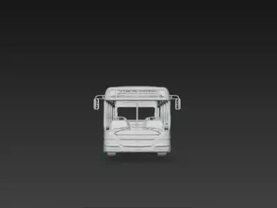 City Bus Transport Model 3D print model