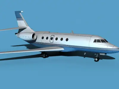 Dassault Falcon 2000 V02 3D model