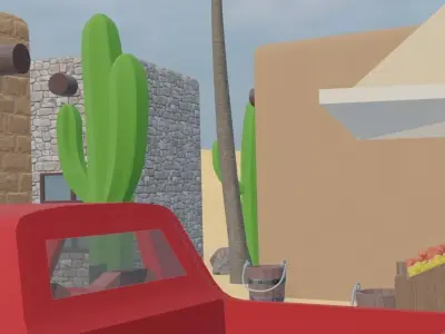 Western Town 3D model purchase