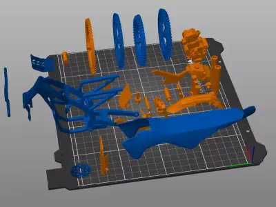 Honda CRF250R Scale Dirt Bike 3D Model 3D print model
