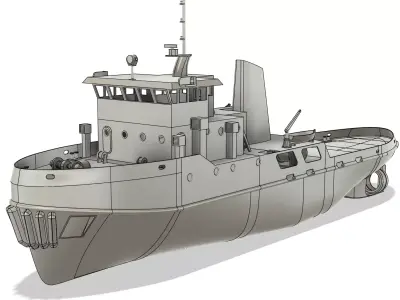 Keenoma Tug RC Model 1-20 3D print model