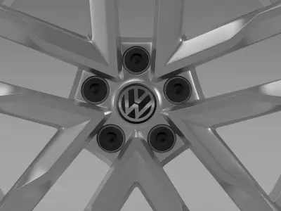 Volkswagen Polo TSI Bluemotion rim 3D model