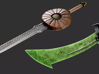 Sword Base Mesh 3D model