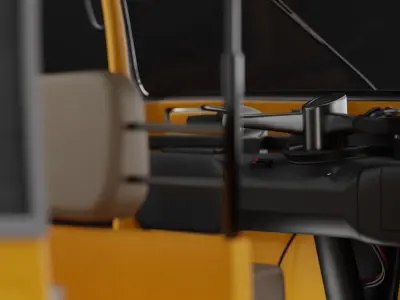 Auto Rickshaw Bajaj Tricycle Keke Napep 3D model