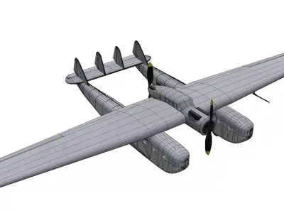 Bleriot 125 Low-poly 3D model purchase