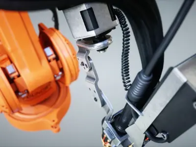 Industrial Robot IRB Low-poly 3D model