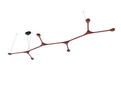 Carbon Industrial Minimalist Pendant Lamp 3D model