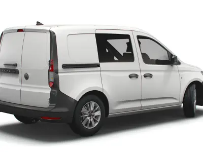 Volkswagen Caddy Commerce Van DoubleCab 2021 3D model