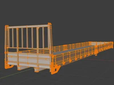 Korea Cargo Trunk for Trucks 3D model