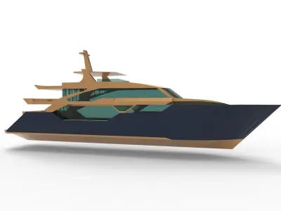 Super Yacht 3D model