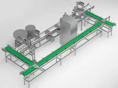mass production machinery 3D model
