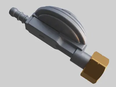 LPG single-stage gas regulator 3D model