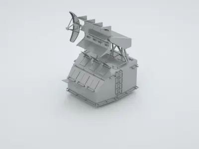 Naval Fire Control Director System Mk8 Mk12 3D model