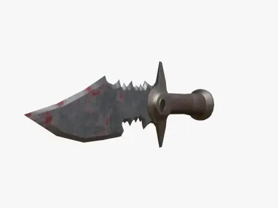 Post-Apocalyptic Knife Low-poly 3D model