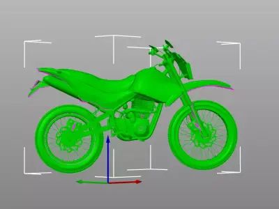 Enduro Dirt Bike Racing 250cc 3D Model  3D print model