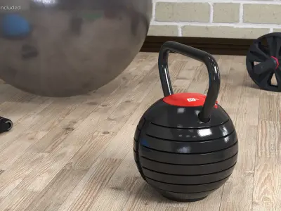 Adjustable Kettlebell 3D model