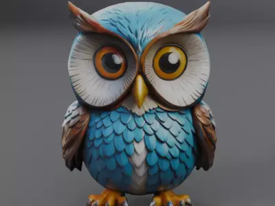 eagle owl  3D model