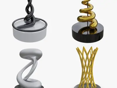  Parametric Abstract Modern Landscape Sculptures 