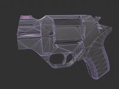 Chiappa Rhino 20DS Pistol Low-poly 3D model