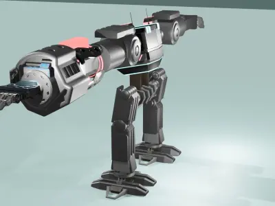sci-fi robot model 3D model