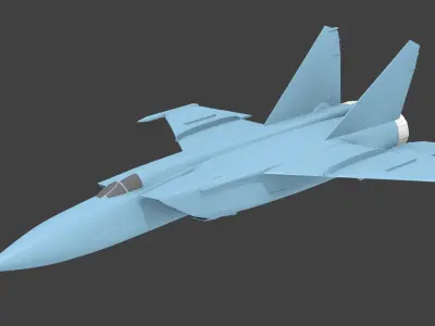 mig-25 foxbat 3D print model