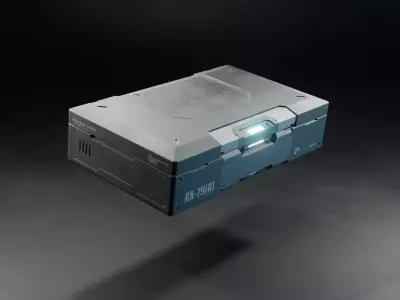 Sci-Fi Case Game Asset Free low-poly 3D model
