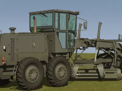 JGSDF Motor Grader MG330 3D model