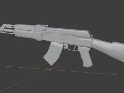 Free AK-47  Free low-poly 3D model
