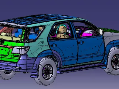 Toyota Fortuner model 3D model