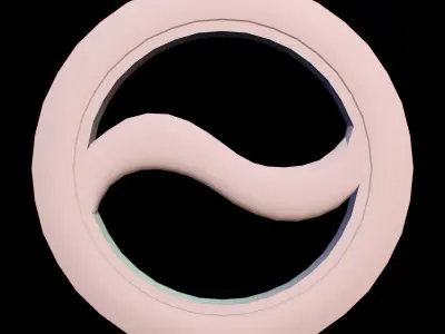 HIE Game Ready Chakram D180205 Low-poly 3D model