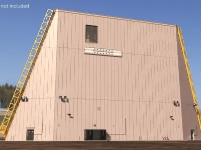 UEWR Early Missile Warning Radar 3D model