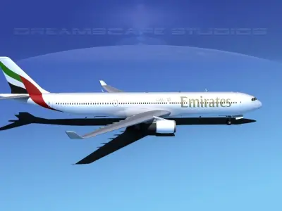 Airbus A330-300 Emirates 3D model