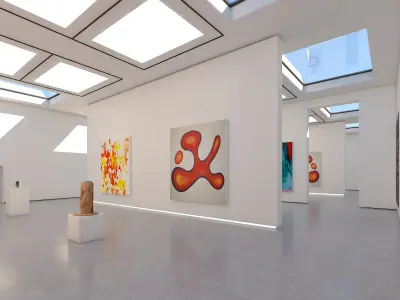 White Gallery 03 3D model