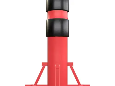 Wing Chun Wooden Dummy Low-poly 3D model