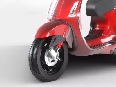Piaggio Vespa Sprint iGet 2023 Medium Poly 3D model